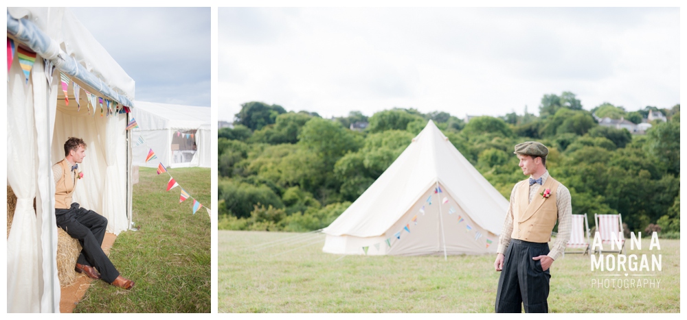 Wilkswood Dorset Wedding Photographer-177 Bunting and tents wilkswood wedding venue